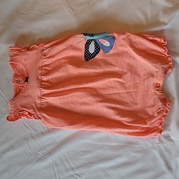 Girls Assortment of Dresses and Rompers Plus Hat - Picture 2 of 13